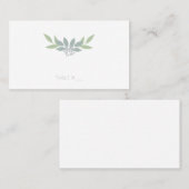 緑の葉の座席表 – フラット プレイスカード (正面/裏面)