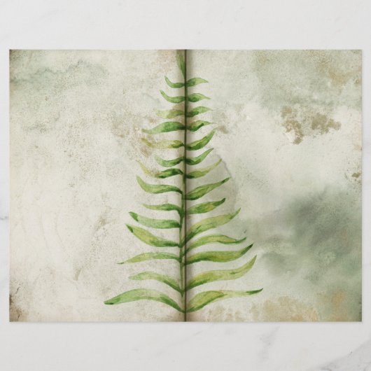 緑の葉の庭師のジャーナルページ (正面)