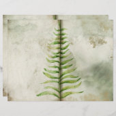 緑の葉の庭師のジャーナルページ (正面/裏面)