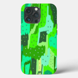 緑の葉の抽象芸術 iPhone 13 PROケース