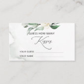 緑の葉の数キスブライダルゲーム エンクロージャーカード (正面)