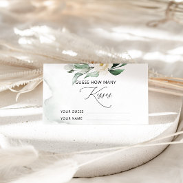 緑の葉の数キスブライダルゲーム エンクロージャーカード