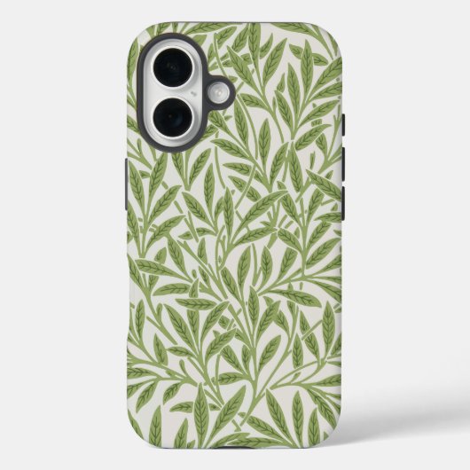 緑の葉の枝のパターン Case-Mate iPhoneケース (裏面)