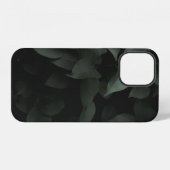 緑の葉の植物 iPhoneケース (裏面横)