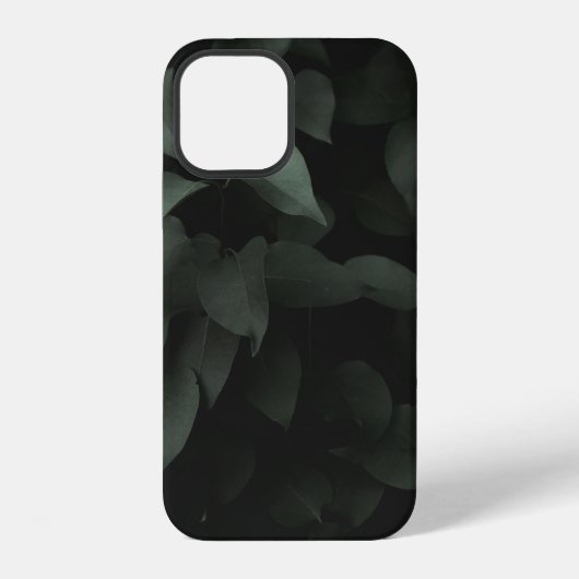 緑の葉の植物 iPhoneケース (裏面)