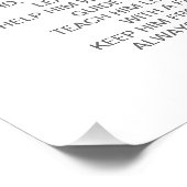 緑の葉の男女兼用バプテスマ祈りの言葉 フォトプリント            (角)