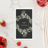 緑の葉の白黒の金ゴールド (インサイチュ)