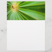 緑の葉の背景 チラシ (正面)