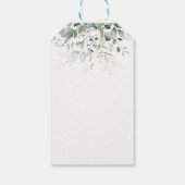 緑の葉の花嫁の手紙Eありがとう ギフトタグ (裏面)