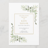 緑の葉の葬儀メモリアルの奉仕順 プログラム (正面)