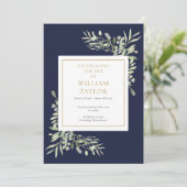 緑の葉の葬儀メモリアルの奉仕順 プログラム (スタンド正面)