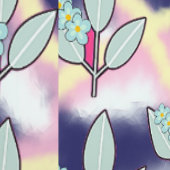 緑の葉の虹の背中 壁紙 (縫い目)