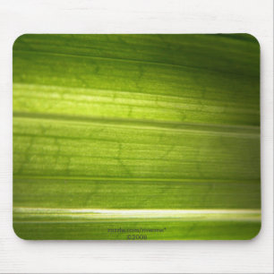 緑の葉の質 マウスパッド