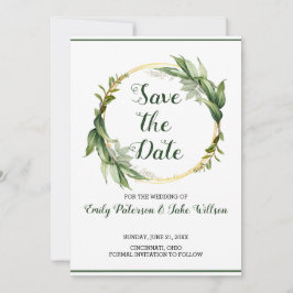 緑の葉の輪 セーブザデート