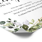 緑の葉の金ゴールドはゲームの看板にリングを置いた ポスター (角)