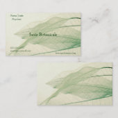 緑の葉の骨組名刺 名刺 (正面/裏面)