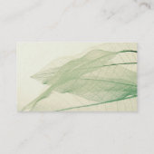 緑の葉の骨組名刺 名刺 (裏面)