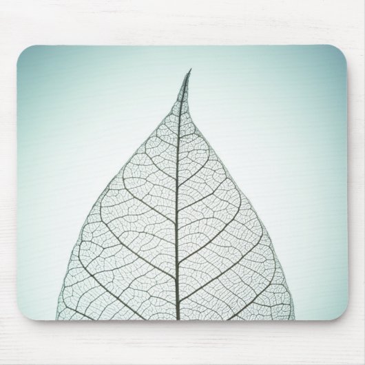 緑の葉の骨組 マウスパッド (正面)