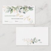 緑の葉はゲームの数を推測 エンクロージャーカード (正面/裏面)