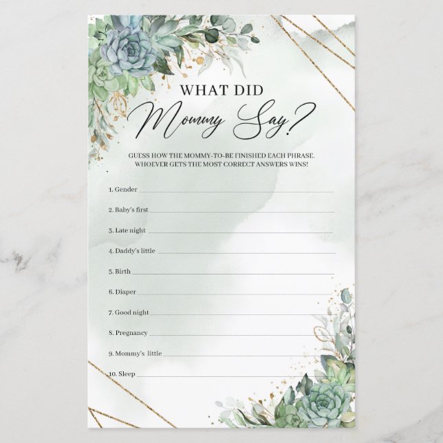 緑の葉はママの言ったことを吸う (正面)