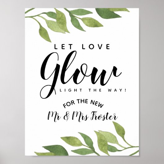 緑の葉は愛の輝く結婚披露宴 ポスター (正面)