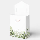 緑の葉ほこりっぽいバラ赤ちゃんシャワー フェイバーボックス (オープン)