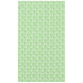 緑の葉オンホワイトテーブルクロス テーブルクロス (正面)