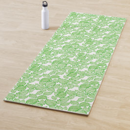 緑の葉オン ヨガマット