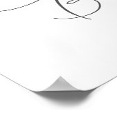 緑の葉クロスベビー洗礼ポスター ポスター (角)