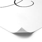 緑の葉クロスベビー《キリスト教》洗礼式や命名式ポスター ポスター (角)