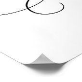 緑の葉クロスベビー《キリスト教》洗礼式や命名式ポスター ポスター (角)