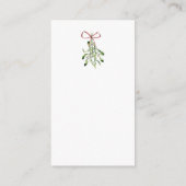 緑の葉ポインセチア結婚の詳細 エンクロージャーカード (裏面)