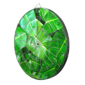 緑の葉ヤシの葉の熱帯の葉ジャングル ダーツボード (正面右)