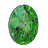 緑の葉ヤシの葉の熱帯の葉ジャングル ダーツボード (正面左)