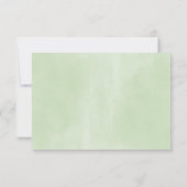 緑の葉ユーカリのリハーサルディナー 招待状 (裏面)