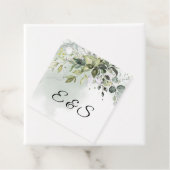 緑の葉ユーカリ葉イニシャル フェイバータグ (インサイチュ)