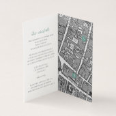 緑の葉地図と結婚詳細の円 (内部)