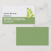 緑の葉庭師 名刺 (正面/裏面)
