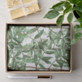 緑の葉植物の水彩 薄葉紙 (ギフト)