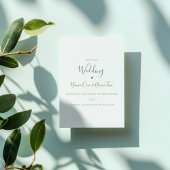 緑の葉植物は日付の招待を保存 セーブザデート