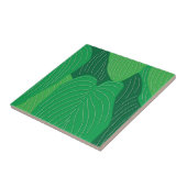 緑の葉模様 タイル (側面)