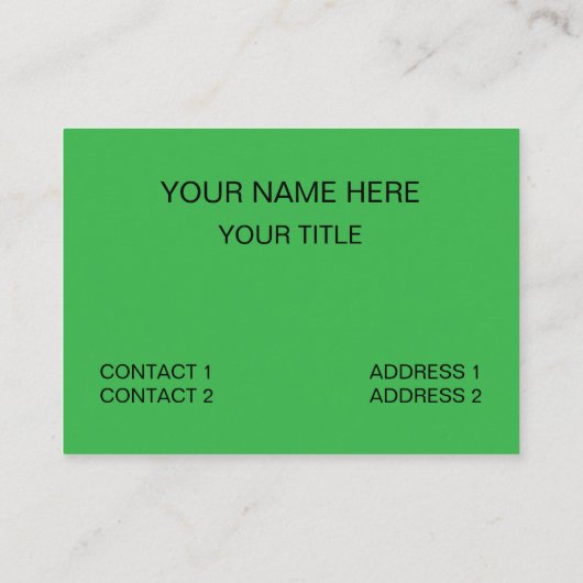 緑の葉模様 名刺 (裏面)