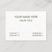 緑の葉模様 名刺 (裏面)