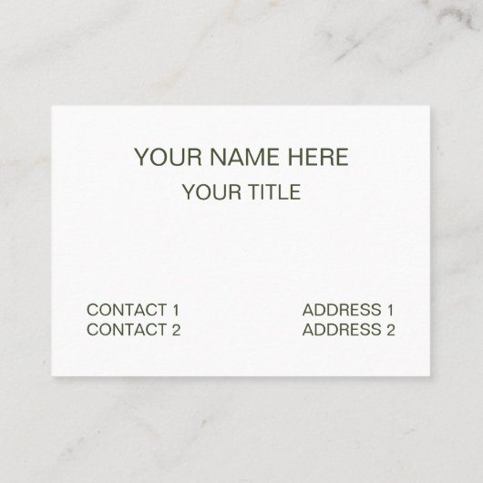 緑の葉模様 名刺 (裏面)