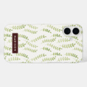 緑の葉模様 Case-Mate iPhoneケース (裏面 (横))