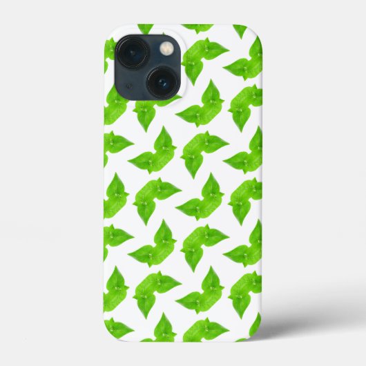 緑の葉模様 Case-Mate iPhoneケース (裏面)