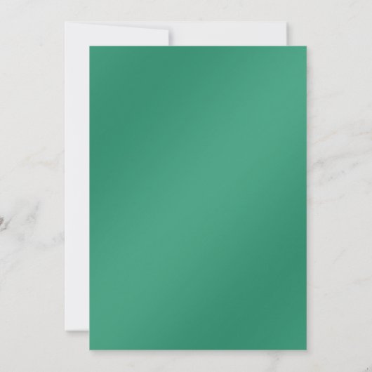 緑の葉紫色の宝石は日付を保存 セーブザデート (裏面)