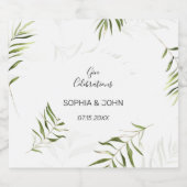 緑の葉結婚のボトルラベル リキュールボトルラベル (シングルラベル)