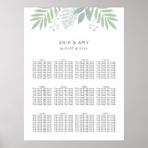 緑の葉結婚の座席表