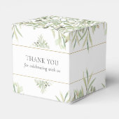 緑の葉結婚の愛用箱 フェイバーボックス (裏面サイド)